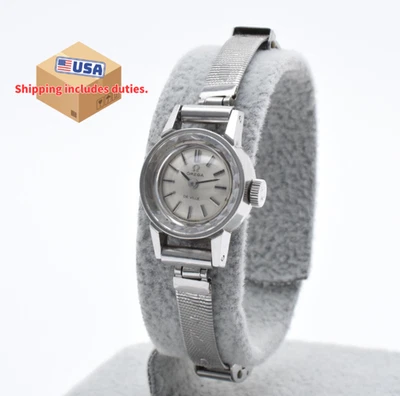 Reloj Omega De Ville 511.166 vintage [CASI COMO NUEVO] esfera plateada cóctel Japón Foto 1 de 4