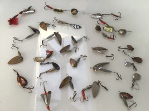 26 x Vintage tear drop Fishing Lures Spinners Joblot with spinners joblot - Picture 1 of 8