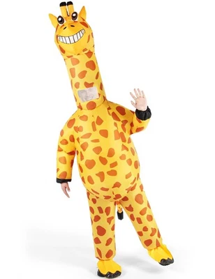 万圣节长颈鹿充气服装成人爆破花式礼服服装全套... — 第 1/4 张图片