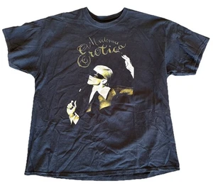 MADONNA EROTICA / SEX BOOK / DITA PROMO EPOCA T SHIRT NERA XL RARA 1992 Taglio Tag - Foto 1 di 6