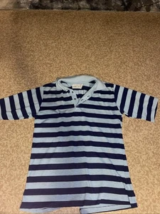 Camisa polo de trail de tenis Tom Gorman’s para hombre talla grande azul claro y azul marino - Imagen 1 de 7