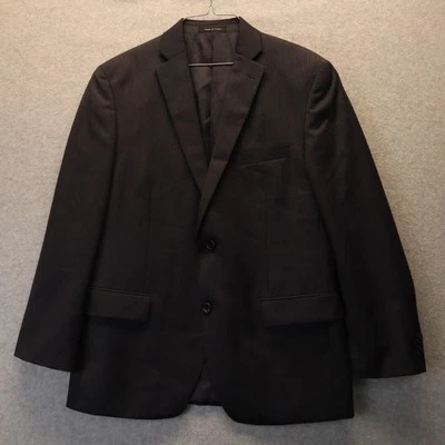 Blazer Michael Kors Para Hombres 40S Traje de Lana Chaqueta Abrigo Formal Negro A Rayas Foto 1 de 4