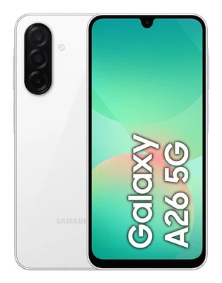 Samsung Smartphone GALAXY A26 5G AMOLED 6,7" 5G WHITE 6 GB RAM 128GB ROM NUOVO - Immagine 1 di 4