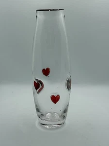 Nuevo Jarrón Anthropologie Icon Soda Vidrio Lima Corazón Rojo Día de San Valentín Amor - Imagen 1 de 7