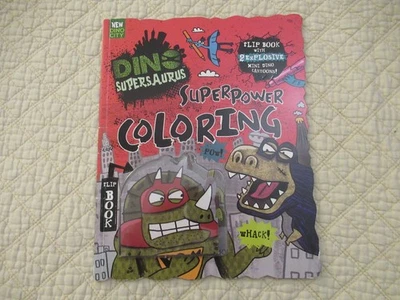 Dino Supersaurus Superpower Coloring Book & Mini Flipbook (2014, Parragon Books) - Image 1 of 4