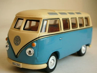 Volkswagen T1 1960 microbús mini furgoneta modelo fundido a presión, Hongwell, 1/43 Foto 1 de 3