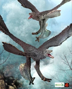 Microraptor Dinosaurier Maßstab 1:6 Spielzeug Modell Figur von CollectA 88875 Neu für 2020 - Bild 1 von 2
