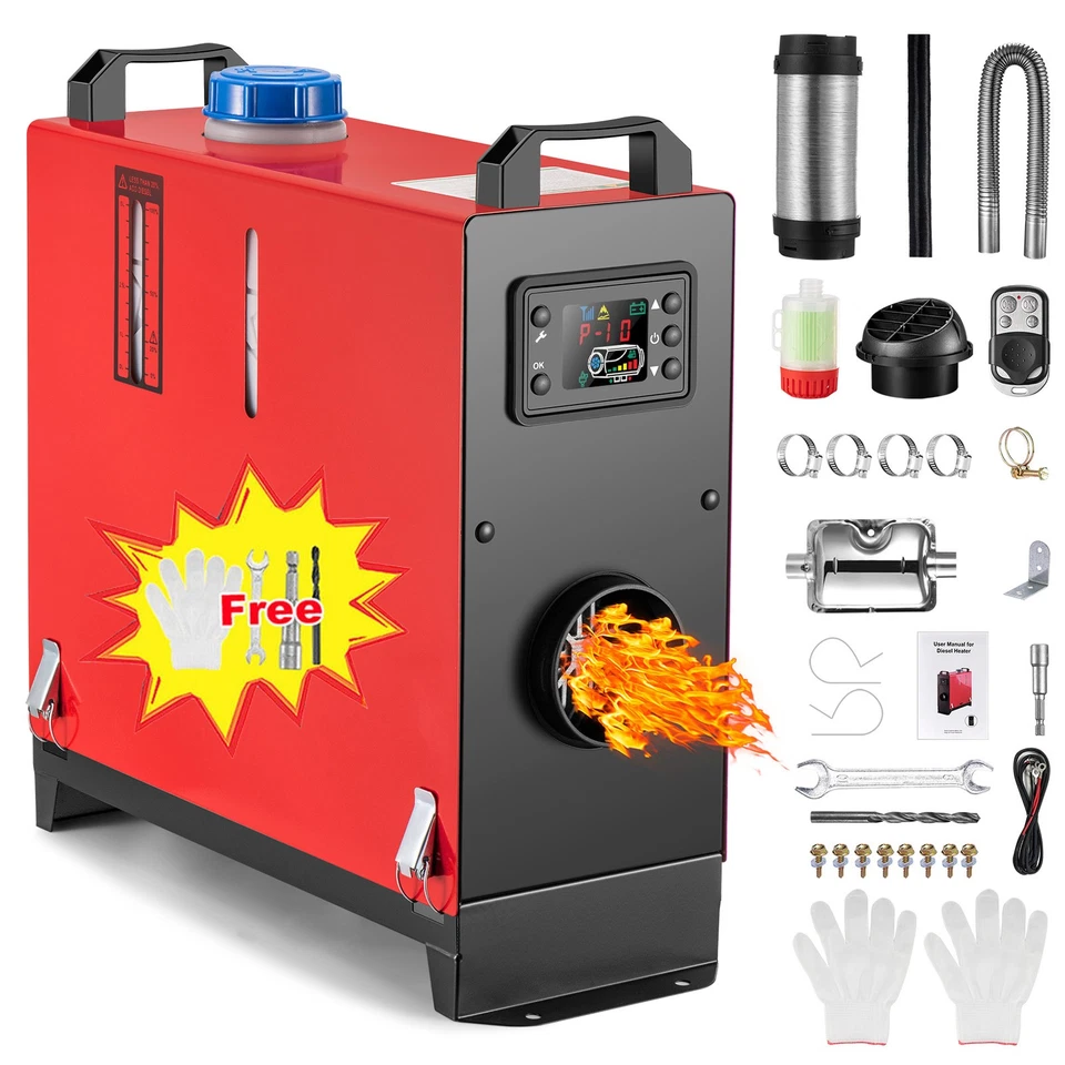 Calefacción diésel 8KW 12V 24V calefacción auxiliar calefacción de aire Air Heater para turismos camiones Rv - Imagen 1 de 4