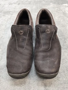 Merrell Performance Leather Slip On Loafer Mens 9 Cedar Dark Brown J43989 - Picture 1 of 17