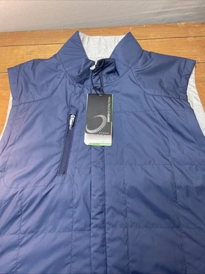 Chaleco Kiley reversible azul índigo Zero Restriction para hombre XL W352C NUEVO CON ETIQUETAS Foto 1 de 4