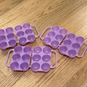 Moldes de huevos de Pascua Gell-O Jiggler púrpura grabados/repujados - ¡Juego de 3! Por favor lea - Imagen 1 de 4