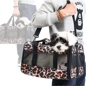 Soft-Sided Mesh Pet Travel Carrier for Small Medium Cats Dogs Puppies of 15 L... - Picture 1 of 9