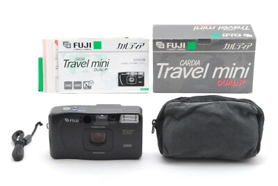 Mint Fuji Cardia Travel mini Dual-P Point & Shoot 35mm Film Camera Black Japan - Image 1 of 4