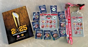 Ohio State National Championship Gedenk Pin Set, Schlüsselband + Programm 2025 - Bild 1 von 12