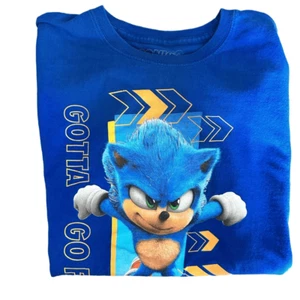 GUC Sonic Gotta Go Fast Boys Blue Short Sleeve TeeShirt - Size XL - Picture 1 of 5