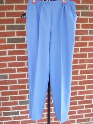 Брюки без застежек Nikki синие плоские спереди эластичные с задними боковыми карманами размер 12 - Изображение 1 из 2