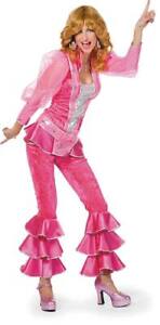 Mama Mia Kostüm Damen pink Kostüm Verkleidung 70er Disco Karneval Fasching Motto