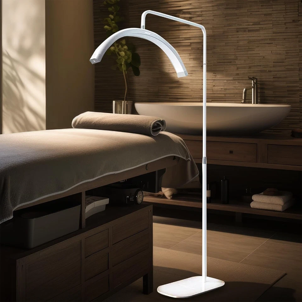 Luz de pestañas de 28 pulgadas para técnicos, LED arqueada para extensiones, belleza, tatuajes y más Foto 1 de 4