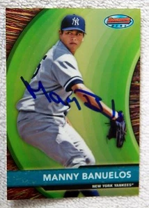 New York Yankees Manny Banuelos signiert 2012 Bowman's beste Karte Autogramm - Bild 1 von 1
