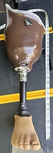 Prosthetic Right Leg, Carbon Fiber Socket, Bulldog W/Gel 22”tall - Picture 1 of 19