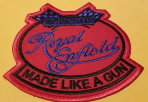 Royal Enfield Made Like A Gun Motorrad bestickter Aufnäher ca. 3x3,5" - Bild 1 von 2