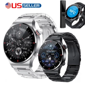 2025 Smart Watch Uomo Impermeabile Smartwatch Bluetooth per iPhone Android Samsung - Foto 1 di 16