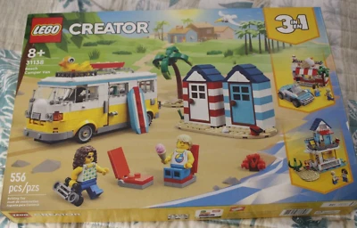 New LEGO 31138 Creator Beach Camper Van 3-in-1 - SEALED - Image 1 of 4