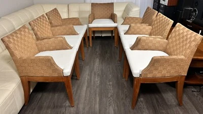 John Hutton Block Island 1990 年代椅子带座位 7 扶手椅 — 第 1/4 张图片