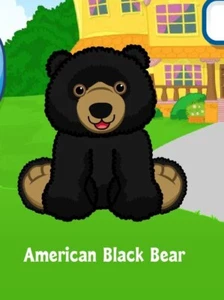 Webkinz American Black Bear  Virtual PET Adoption Code Only Messaged Webkinz - Picture 1 of 1