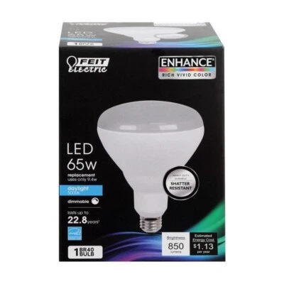 Feit Electric BR40DM/950CA 9.4W 5000K 850 Lumens LED Light Bulb  PACK OF 4 - Image 1 of 2