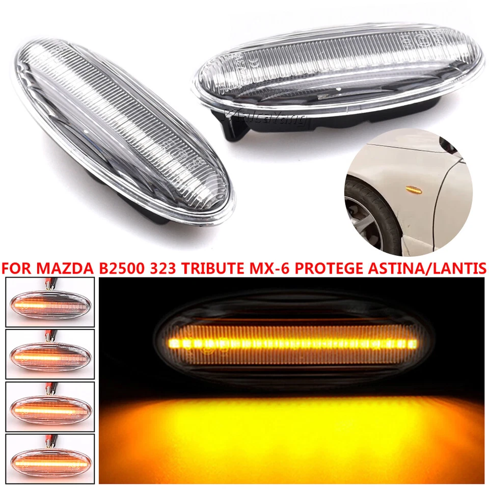 Luz LED dinámica lateral para Mazda Protege 5 2002-2003 Tribute 01-06 323 Foto 1 de 4