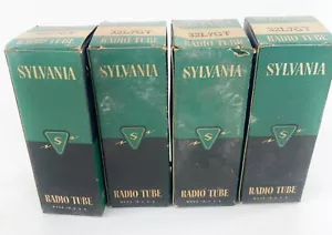 Vintage Sylvania 32L7GT Radio Audio Tubes Lot Of 4 Original Box NOS - Picture 1 of 8