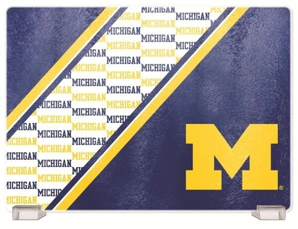 MICHIGAN WOLVERINES, TABLA DE CORTAR VIDRIO TEMPLADO (SÚPER CIERRE) Foto 1 de 1
