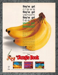 Anuncio impreso de The Jungle Book Sega Genesis vintage arte B 1994 - Imagen 1 de 1
