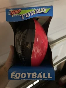 nerf turbo football vintage 1991 Parker Brothers Red & Black Rare Sealed New - Picture 1 of 8