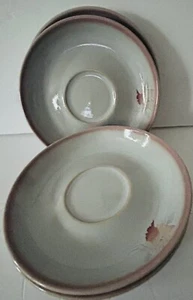 Denby Langley HANDGEFERTIGTE Steinzeug England 5 Tee Ersatz Untertassen OHNE TASSEN - Bild 1 von 5