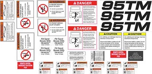 Trackmobile 95TM Decal Kit - very high quality aftermarket decals - Picture 1 of 2