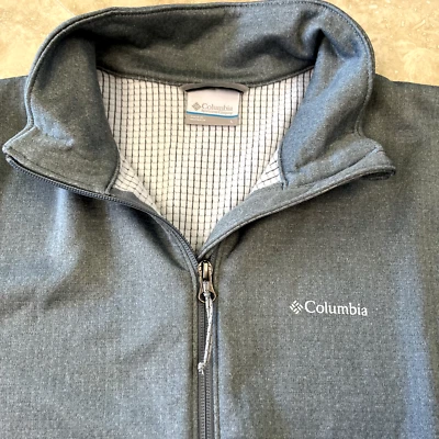 Suéter Columbia Feminino Grande Cinza Omni Wick Moletom Zíper Completo Manga Longa - Imagem 1 de 4