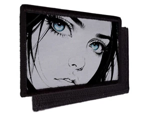 Sad Blue Eyed Girl Anime Patch Morale Hook [sub] - Picture 1 of 2