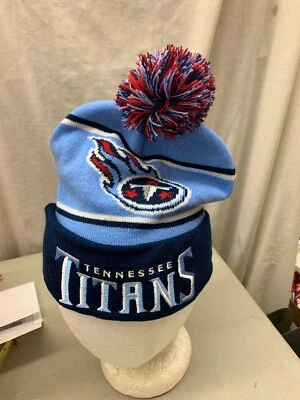 vintage stocking hat Tennessee Titans NFL Coke pom ski retro tuque cap beanie - Image 1 of 4
