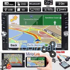 6.6" Touch Screen Car Mp5 2Din Bluetooth Fm Radio Stereo Player + Hd Rear Camera
