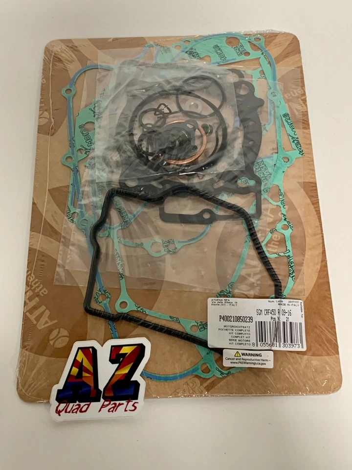 Полный комплект прокладок для верхнего конца нижнего цилиндра двигателя 09–16 Honda CRF450R CRF 450R - Изображение 1 из 1