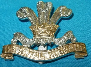 STAYBRITE THE ROYAL HUSSARS REGIMENT MILITARY CAP BADGE ANODISED JR GAUNT - Picture 1 of 2