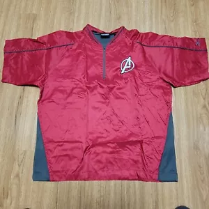 Custom Avengers Mizuno Teamwear 1/4 Zip Warm Up Shirt Pullover Size Large - Picture 1 of 9
