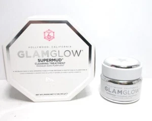 GLAMGLOW SUPERMUD CLEARING TREATMENT MUD MASK 1.7 OZ BOXED - Picture 1 of 2