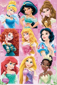 Disney Princesses Grid Poster 87 Size 61 x 91.5cm - Picture 1 of 1
