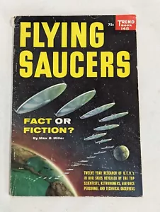 Vtg 1957 Flying Saucers Fact or Fiction by Max Miller Trend Book #145 UFO Aliens - Picture 1 of 4