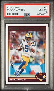 2024 Panini Score #302 Jayden Daniels PSA 10 GEM MINT RC ROOKIE - Picture 1 of 1
