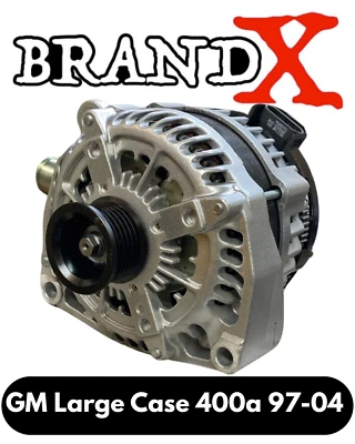 400A GM Large Case 97-04 Alternator High Output Brand X Alternator Chevy - Image 1 of 2