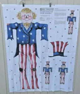 VTG Daisy Kingdom Scarecrow Sam Door Hanging Fabric Panel Cut & Sew NOS - Picture 1 of 3